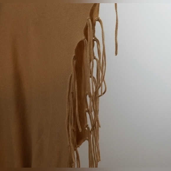 Michael Kors fringe cowl neck poncho sweater Large - Picture 11 of 12